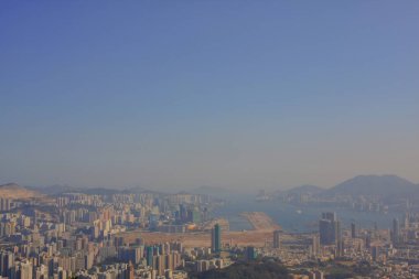 18 Jan 2009 orta Kowloon şehir scape