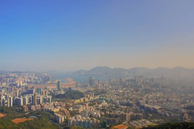 18 Jan 2009 orta Kowloon şehir scape