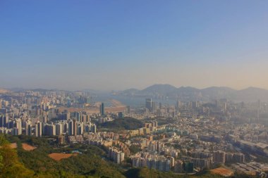 18 Jan 2009 orta Kowloon şehir scape