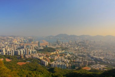 18 Jan 2009 orta Kowloon şehir scape