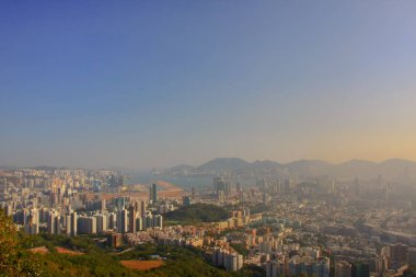 18 Jan 2009 orta Kowloon şehir scape