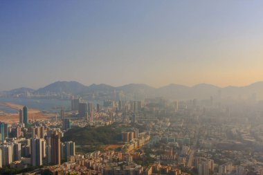 18 Jan 2009 orta Kowloon şehir scape