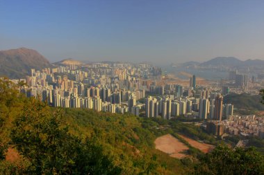 18 Jan 2009 orta Kowloon şehir scape