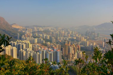 18 Jan 2009 orta Kowloon şehir scape