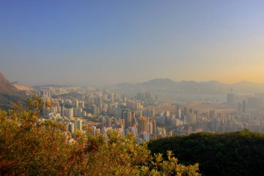 18 Jan 2009 orta Kowloon şehir scape