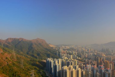18 Jan 2009 orta Kowloon şehir scape