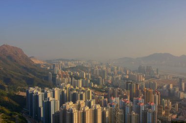 18 Jan 2009 orta Kowloon şehir scape