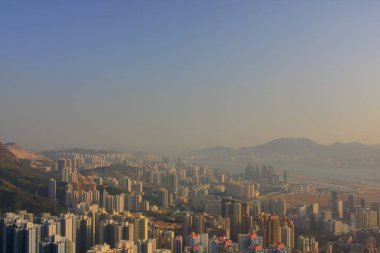 18 Jan 2009 orta Kowloon şehir scape