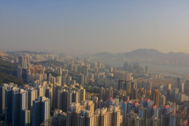 18 Jan 2009 orta Kowloon şehir scape