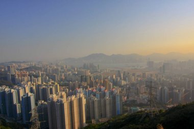 18 Jan 2009 orta Kowloon şehir scape