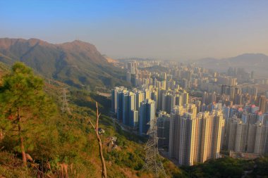 18 Jan 2009 orta Kowloon şehir scape