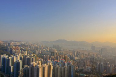 18 Jan 2009 orta Kowloon şehir scape