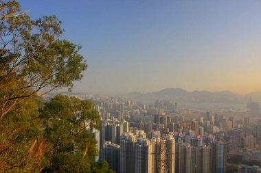 18 Jan 2009 orta Kowloon şehir scape