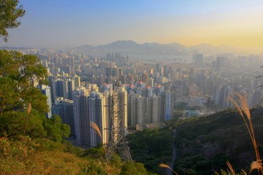 18 Jan 2009 orta Kowloon şehir scape