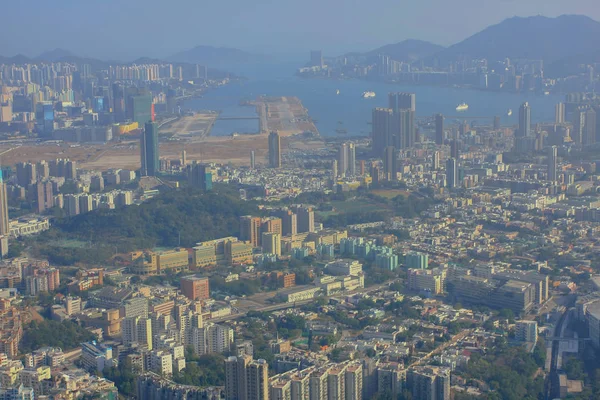 18 Jan 2009 orta Kowloon şehir scape — Stok fotoğraf