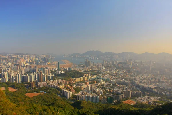 18 Jan 2009 orta Kowloon şehir scape