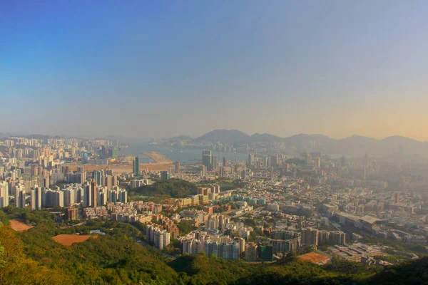 18 Jan 2009 orta Kowloon şehir scape