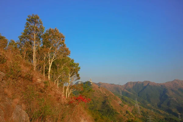 Montanhas paisagem em hong kong natureza vista — Fotografia de Stock