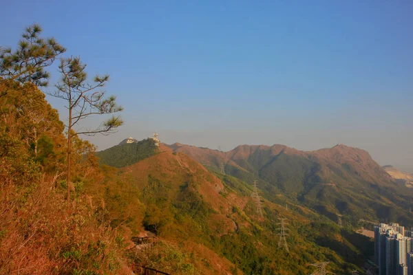 Bergen landschap in Hong Kong nature View — Stockfoto