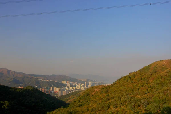 Maclehose Trail Hong Kong kilátás Kowloon — Stock Fotó