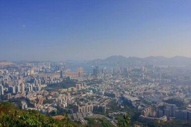 18 Jan 2009 orta Kowloon şehir scape