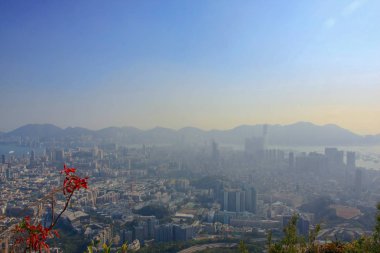 18 Jan 2009 orta Kowloon şehir scape