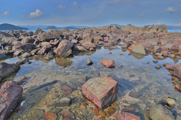 rock and Stones on shore of the Port Shelter