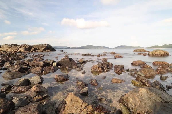 rock and Stones on shore of the Port Shelter