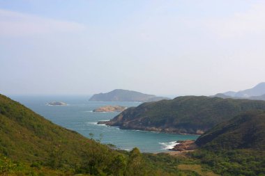 Çin 'in küresel Geopark. Sai Kung bölgesi,
