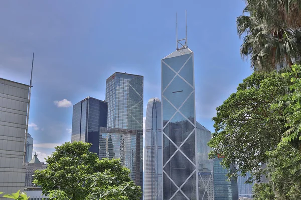 1 July 2019, office buildings in Central — Stock Photo, Image