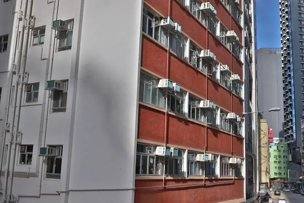 Edificios residenciales en wan chai, 1 julio 2019 —  Fotos de Stock