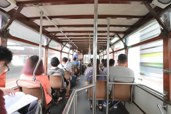 6. Juli 2019, Innenraum eines Straßenbahnwagens — Stockfoto