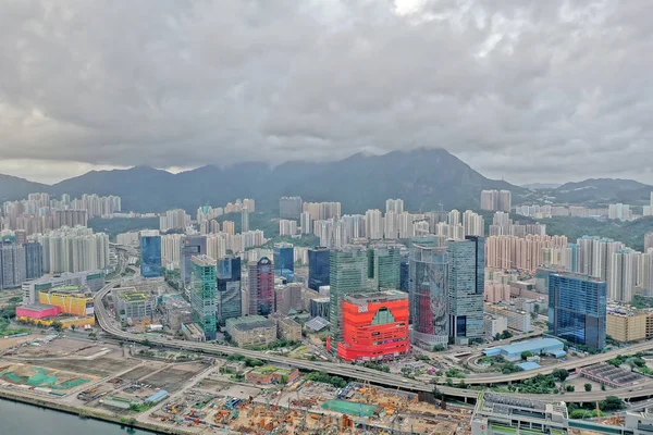 7 Julho 2019, a área de negócios na baía de Kowloon — Fotografia de Stock