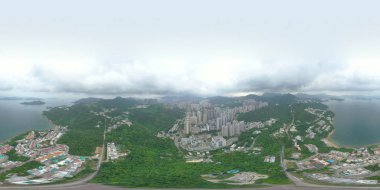 14 Temmuz 2019 Tseung Kwan O'nun şehir manzarası