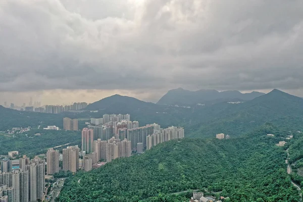 14 Temmuz 2019 Tseung Kwan O'nun şehir manzarası — Stok fotoğraf