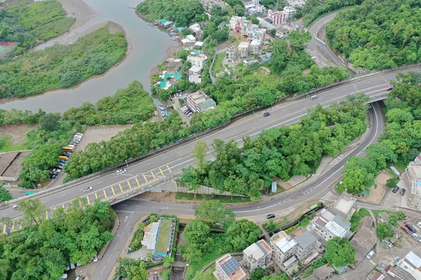 Pad van Sai Kung Highway — Stockfoto