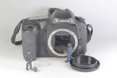  şekil modeli dijital kameranın objektif kısmına koymak