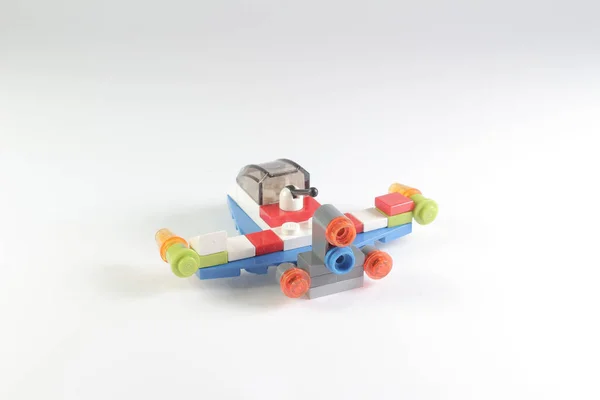 Uma figura de Lego brinquedos história tema — Fotografia de Stock