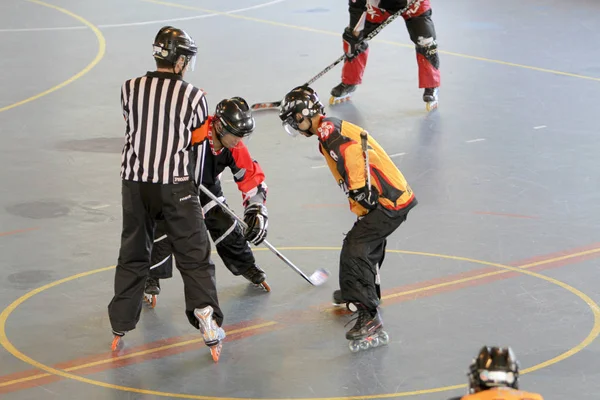 Landhockey match på 2009 hk Winter — Stockfoto