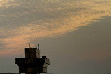 feribot terminalgözlem deckchina bir liman.