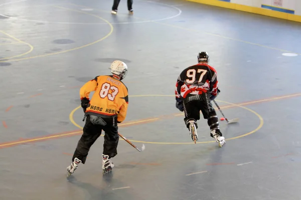 Un partido de hockey sobre césped a 2009 hk — Foto de Stock