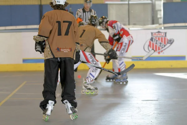 Un partido de hockey sobre césped a 2009 hk — Foto de Stock