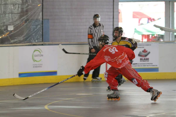 Un partido de hockey sobre césped a 2009 hk — Foto de Stock