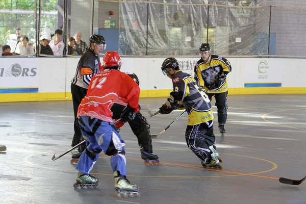 Un partido de hockey sobre césped a 2009 hk — Foto de Stock