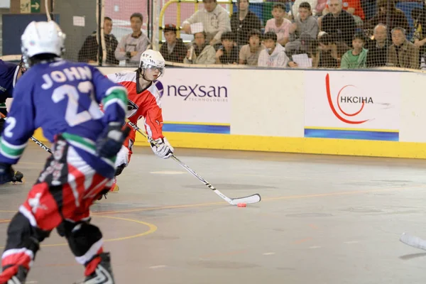 Un partido de hockey sobre césped a 2009 hk — Foto de Stock