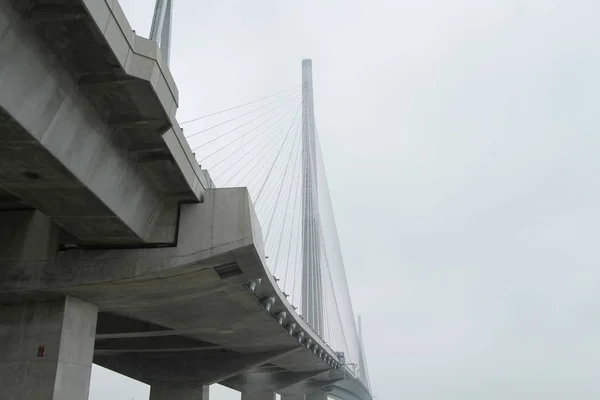 Un giorno di lancio del ponte Stonecutter a HK — Foto Stock