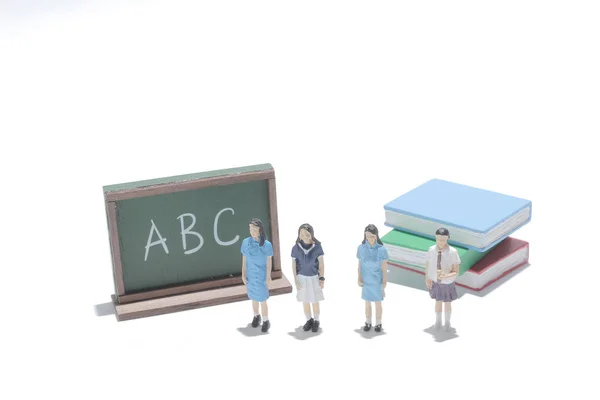 Elementary education. The mini figure of the student. — Stock Photo, Image