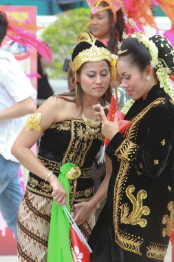 Güzel karnaval dansçı, partide 2009 