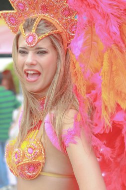 Güzel karnaval dansçı, partide 2009 