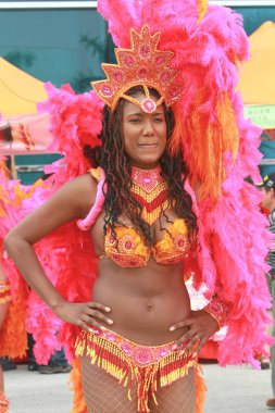 Güzel karnaval dansçı, partide 2009 